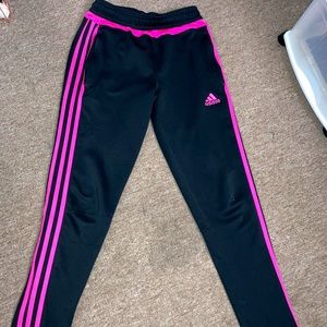 pink adidas track pants